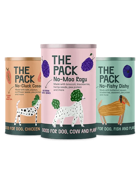 Example from The Pack - Vegan Dog Food